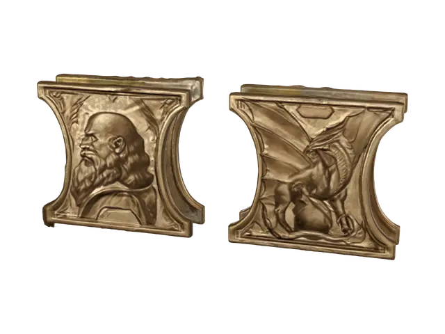 3D model for The Bearded Scholar and the Spider