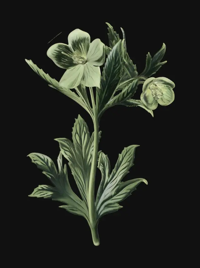 3D model for Green Hellebore