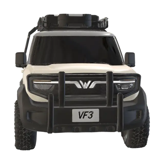 Vinfast VF3 Custom - Roofrack 3D model, vytvořený pomocí AI