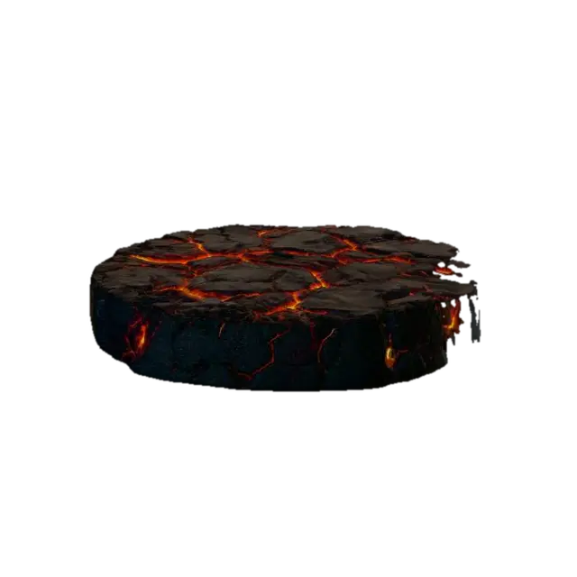 3D model for Cracked Lava Circle