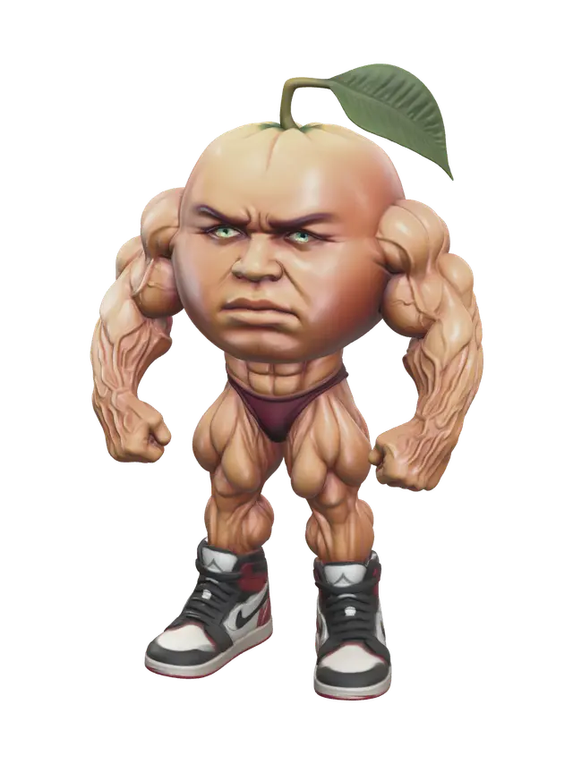 Stylized O Din Din Din Dun - Odin 3D model, vytvořený pomocí AI