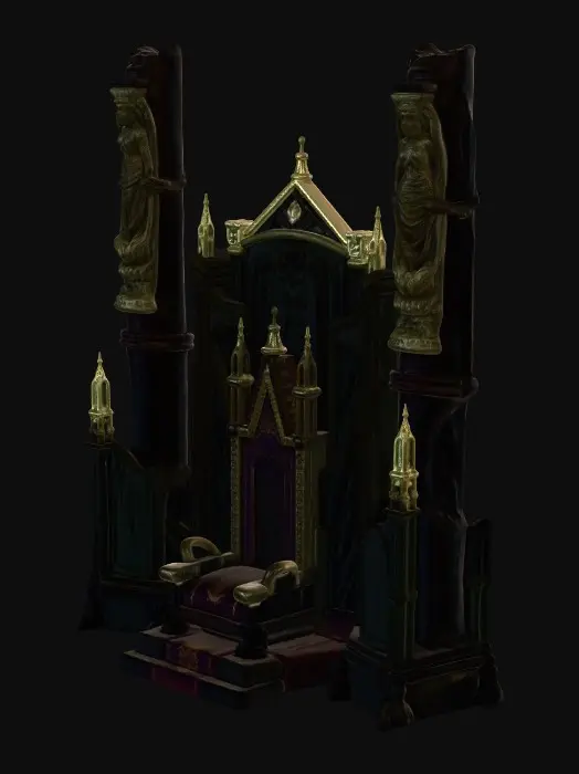 3D model for Gothic Throne of the Dark Cathedral