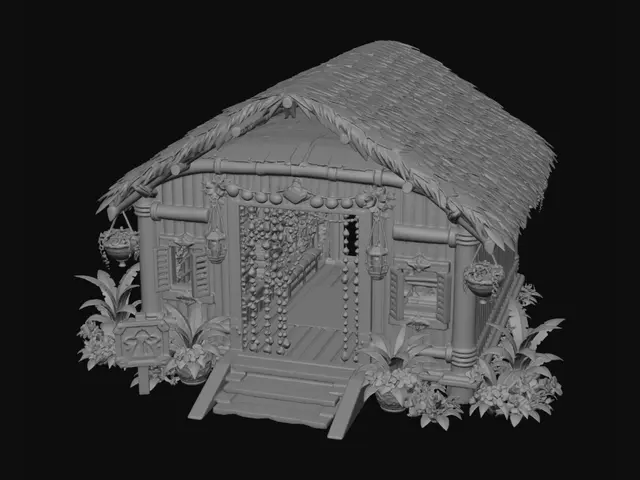 3D model for Sunset Beaded Beach Hut