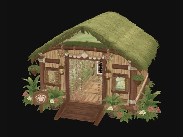 3D model for Sunset Beaded Beach Hut