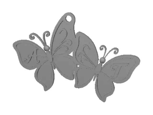3D model for A and T Butterflies