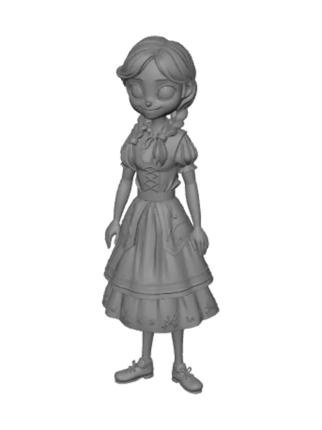 3D model for Alpine Dirndl Girl