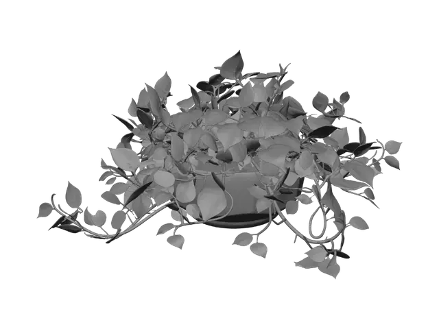 3D model for Trailing ivy in a pot