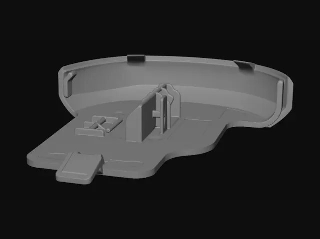 3D model for Neon yellow plastic toy part