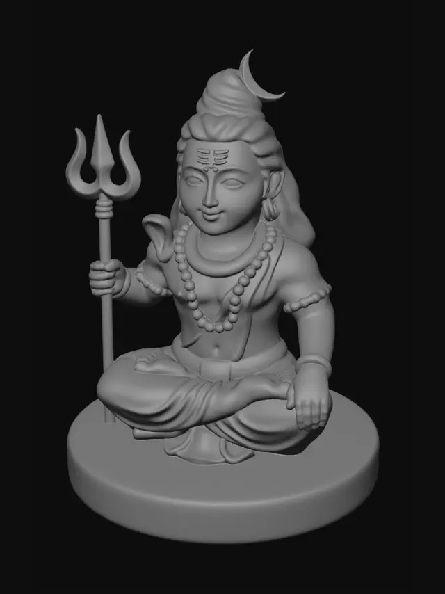 3D model for Shiva in Meditation