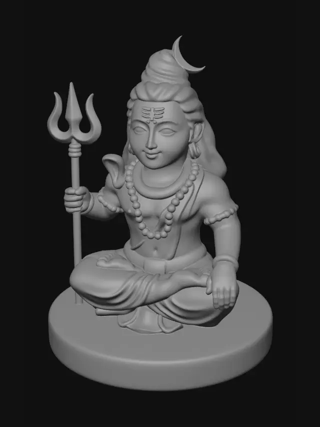 3D model for Shiva in Meditation