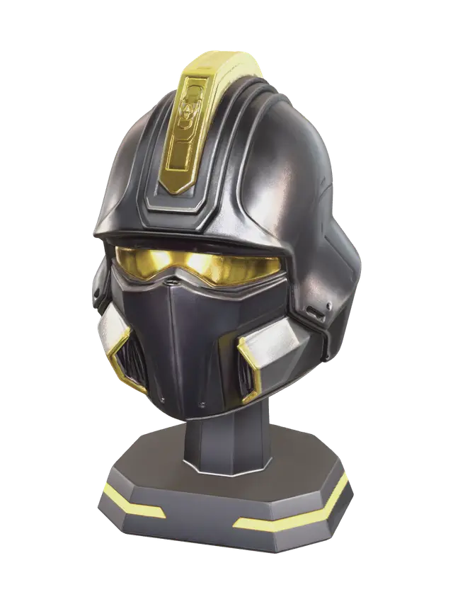3D model for Low-Poly Helldivers Helmet