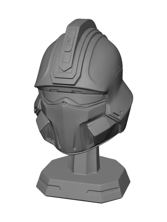 3D model for Low-Poly Helldivers Helmet