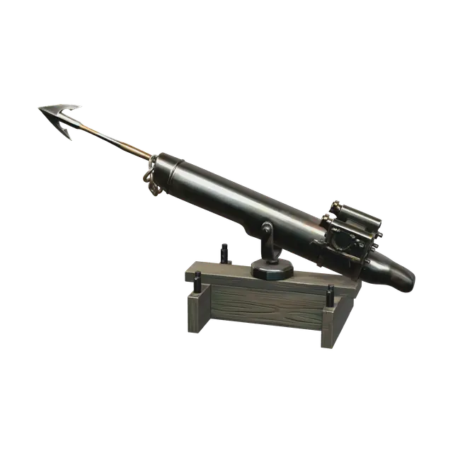 Realistic Harpoon Gun 3D model, vytvořený pomocí AI