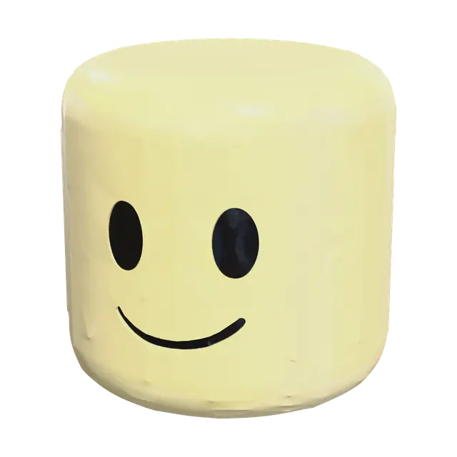 Realistic Roblox Head - Haracter 3D-model, gegenereerd door AI