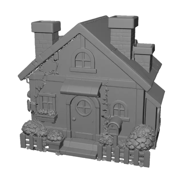 3D model for Cozy Yellow Cottage