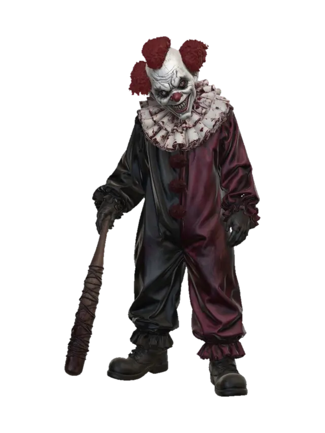 3D model for Bloodstained Clown with Barbed-Wire Bat