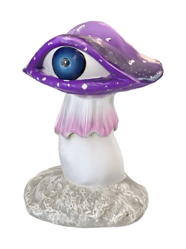 Blue-Eyed Purple Mushroom - Stems 3D model, vytvořený pomocí AI