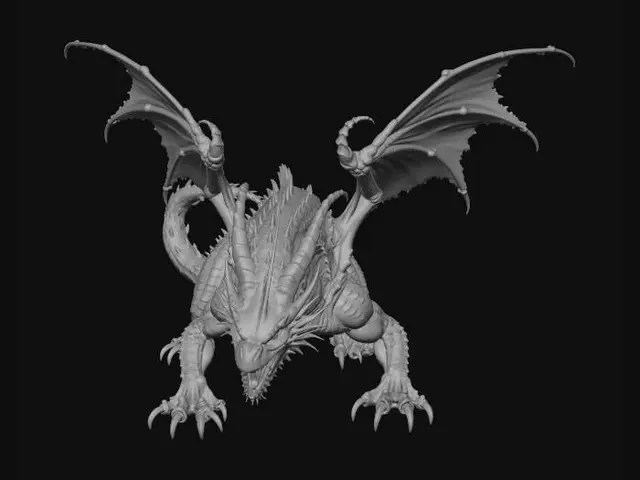 3D model for Bronze Scale Dragon