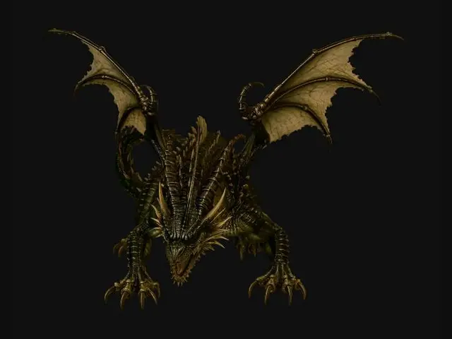 3D model for Bronze Scale Dragon