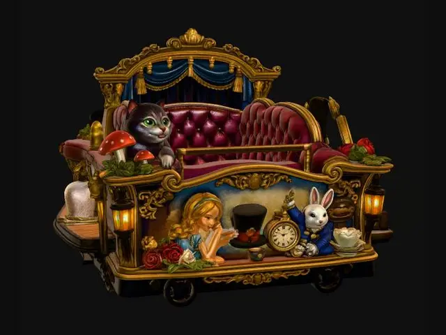 3D model for Clockwork Velvet Carriage