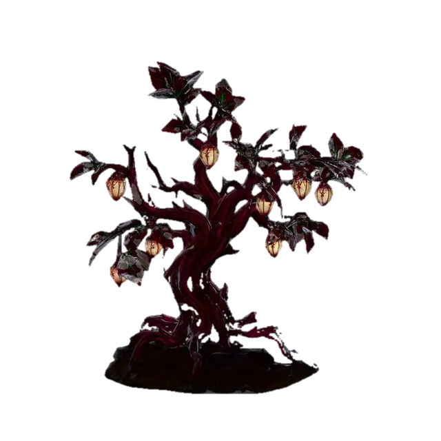 3D model for create a tree that the Red Queen from Alice in Wonderland would enjoy and have at her castle