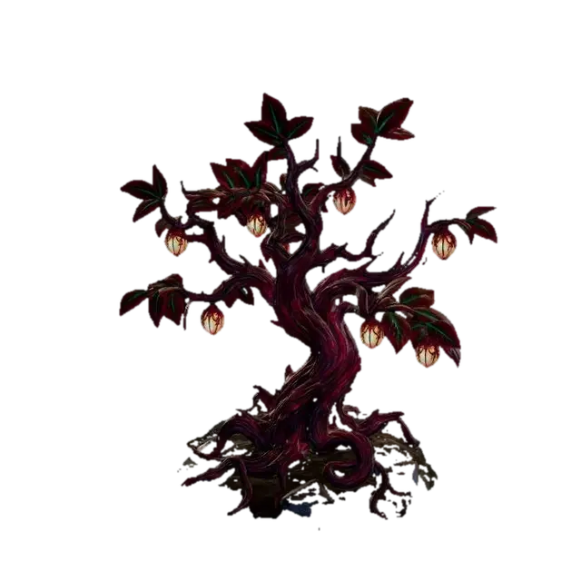 3D model for create a tree that the Red Queen from Alice in Wonderland would enjoy and have at her castle