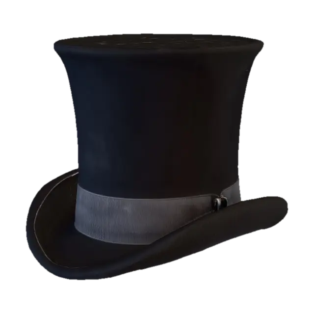 Top Hat Elegance - Gentleman 3D model, vytvořený pomocí AI