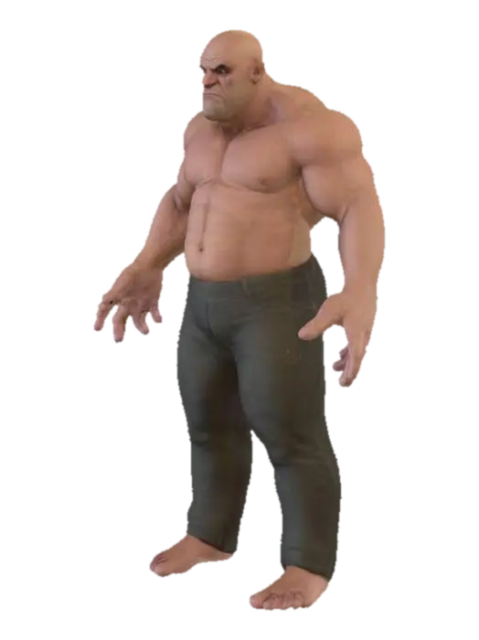 Giant - Colossal 3D model, vytvořený pomocí AI