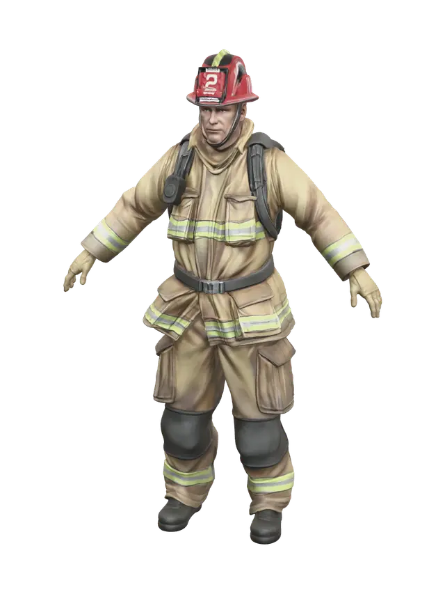 3D model for Modern Fireman