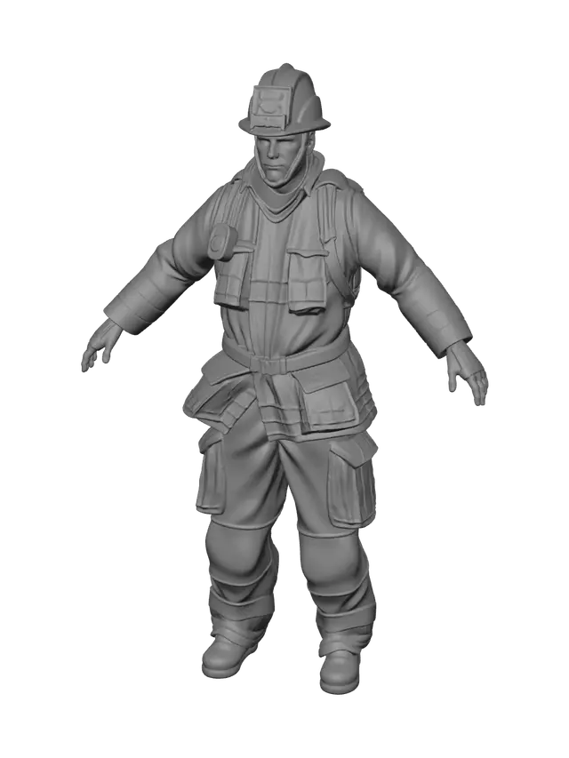 3D model for Modern Fireman