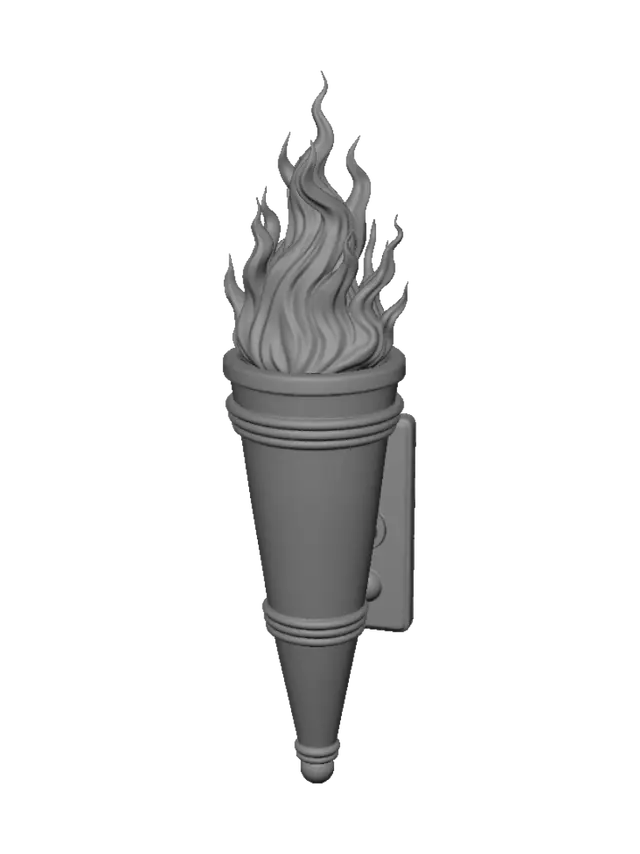 3D model for Flaming Torch