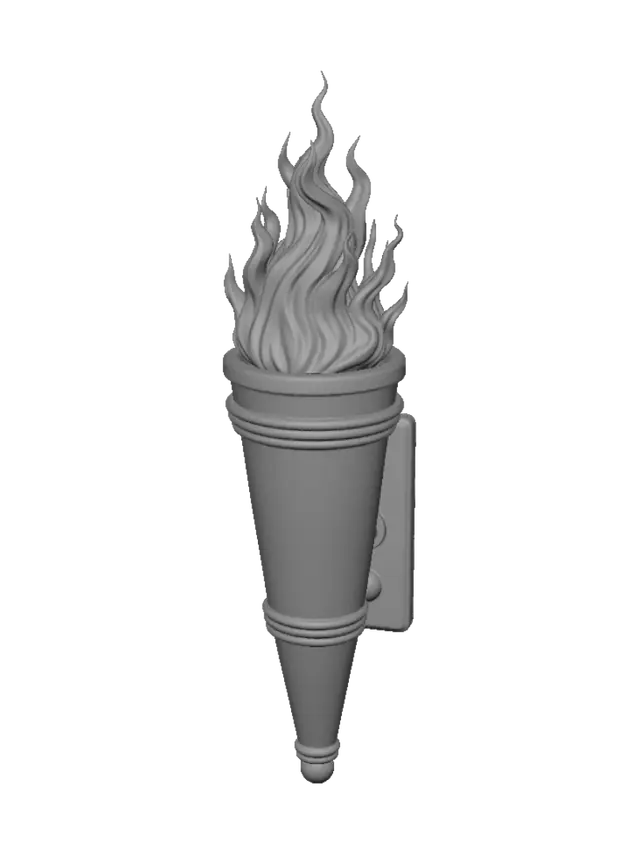 3D model for Flaming Torch