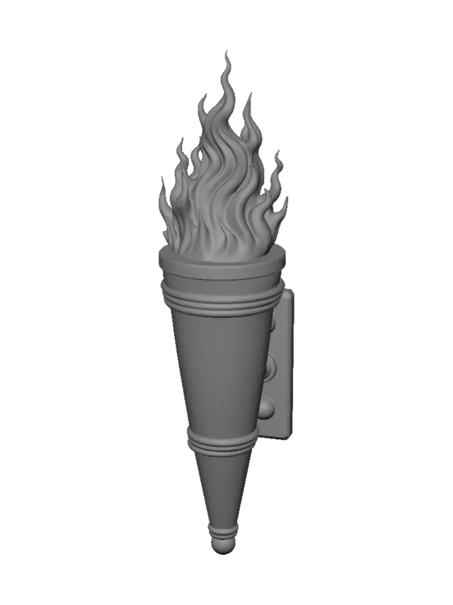3D model for Flaming Torch