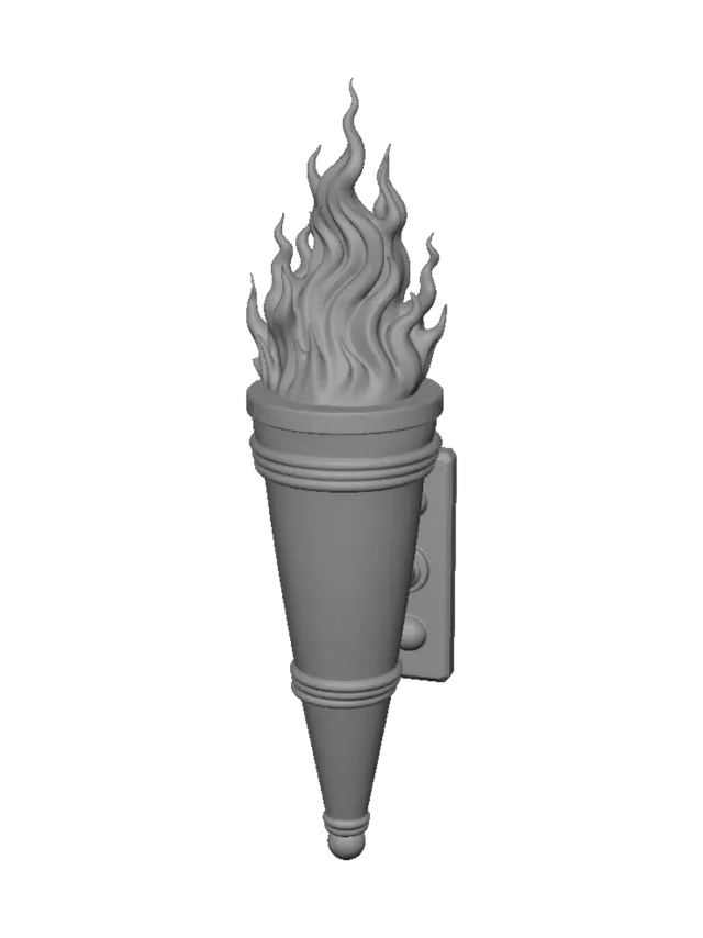 3D model for Flaming Torch
