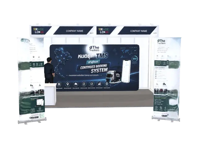 3D model for The Truckers Continues Booking System Booth