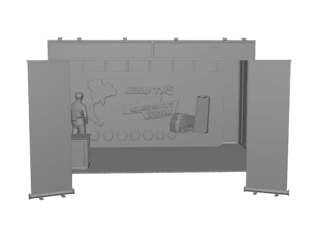 3D model for The Truckers Continues Booking System Booth