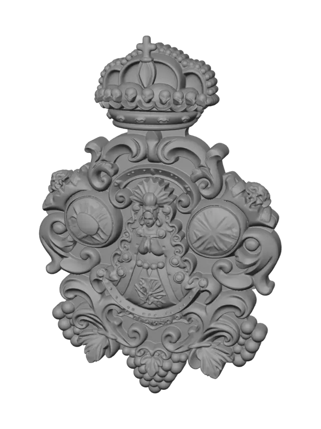 3D model for Golden Vine Royal Crest
