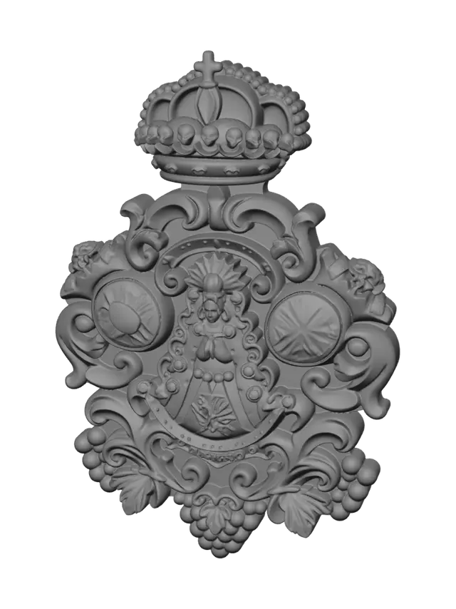 3D model for Golden Vine Royal Crest