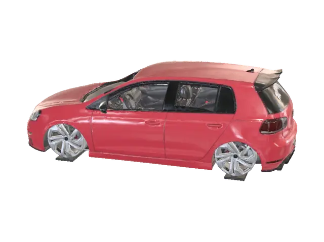 Golf gti mk6 - Cleanlines 3D model, AI generated