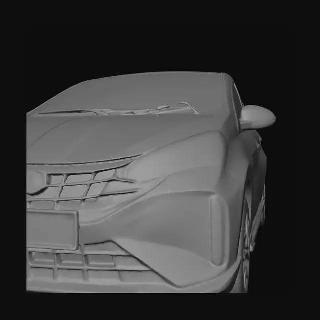 3D model for Blue Perodua Myvi