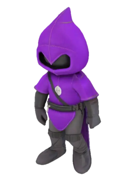 Cute man knight, full body, A-Pose, handcrafted stitched tight felt and leather, a… 3D model, vytvořený pomocí AI