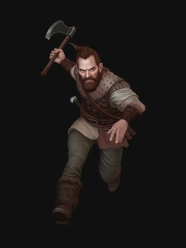 3D model for Axe-Wielding Berserker