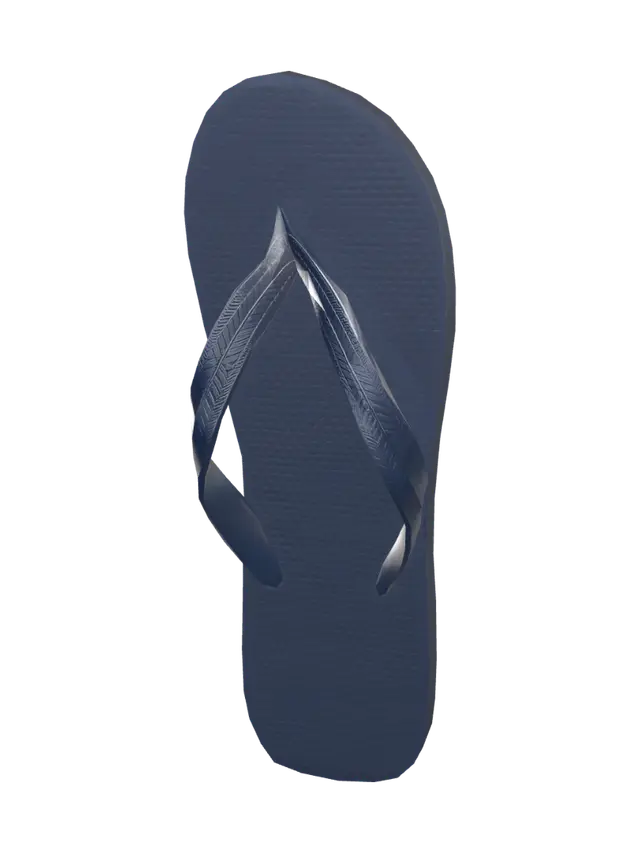 Navy Blue Flip-Flop - Shoe 3D model, vytvořený pomocí AI