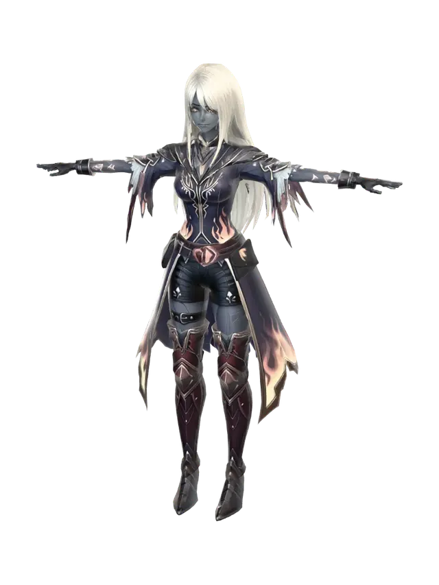 Modello 3D Dark Lady - Mohawk, generato dall’IA
