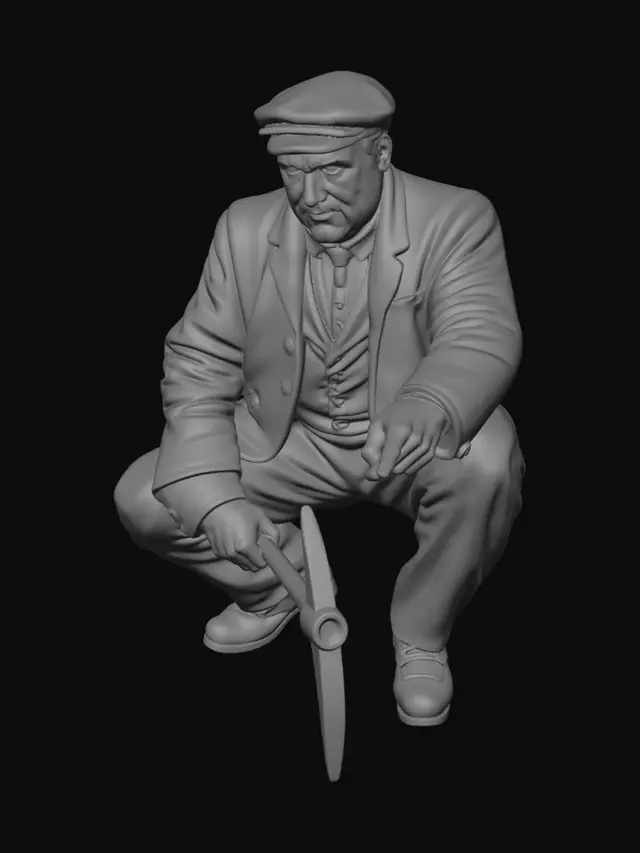 3D model for Worker in the Ruins