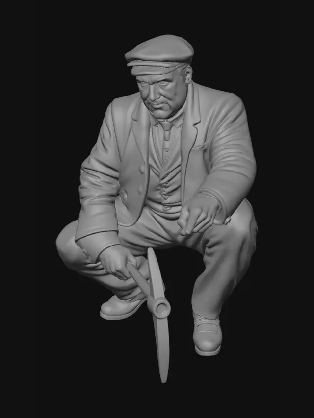 3D model for Worker in the Ruins