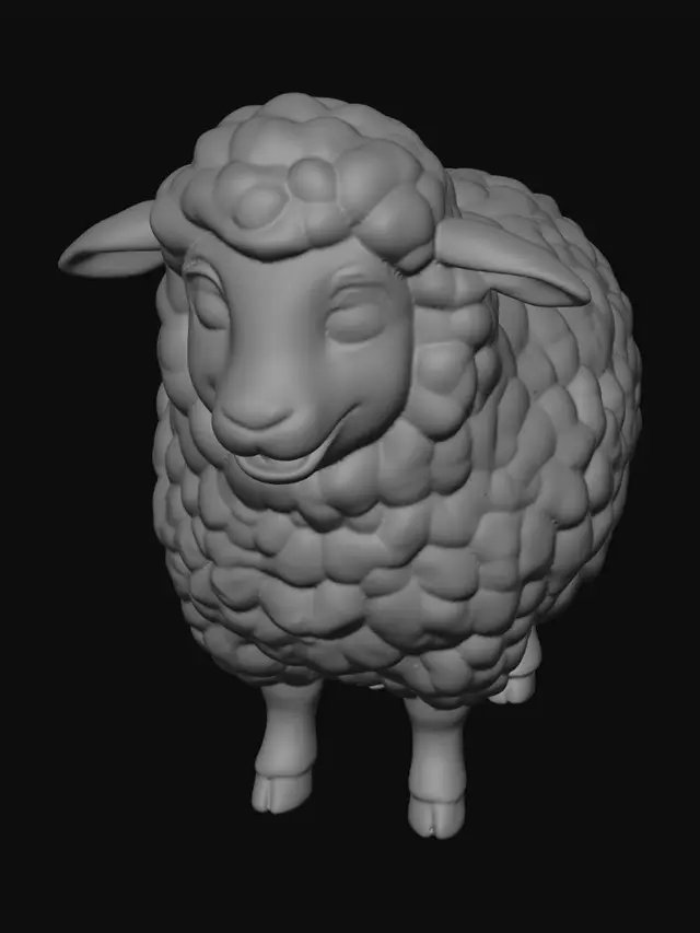 3D model for Smiling Sheep