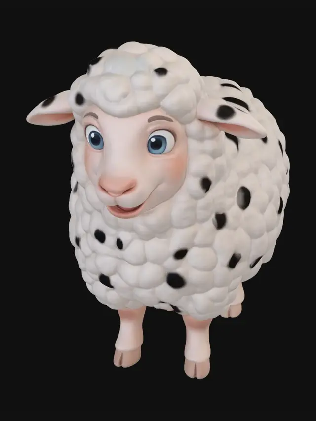 3D model for Smiling Sheep