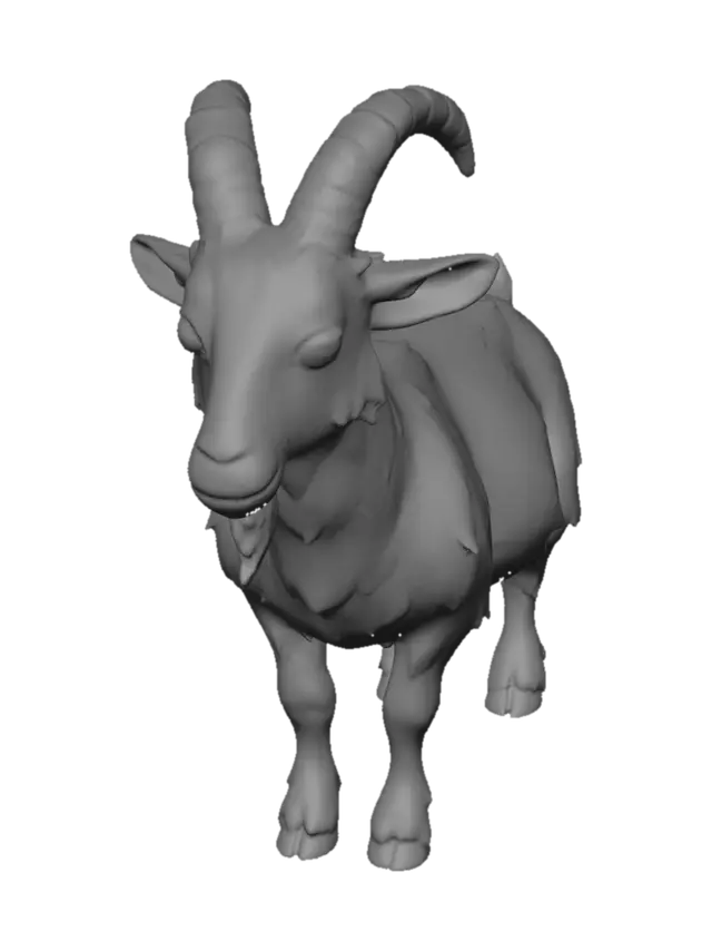 3D model for Patchwork Mountain Goat