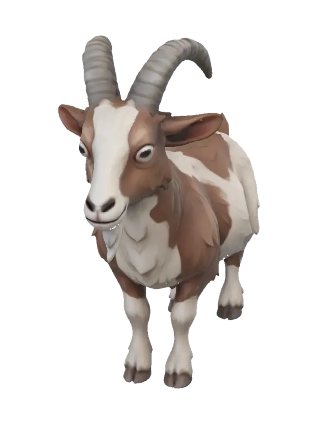 3D model for Patchwork Mountain Goat